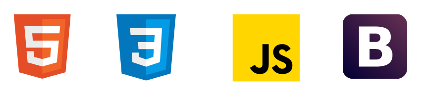 Logo for HTML, CSS, JS, Bootstrap
